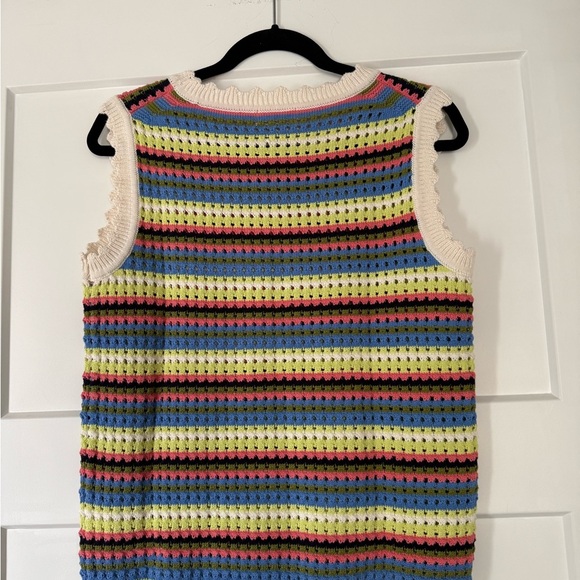 White Stuff Multicolor Striped Women's Sweater Top knit sz s - Picture 6 of 6
